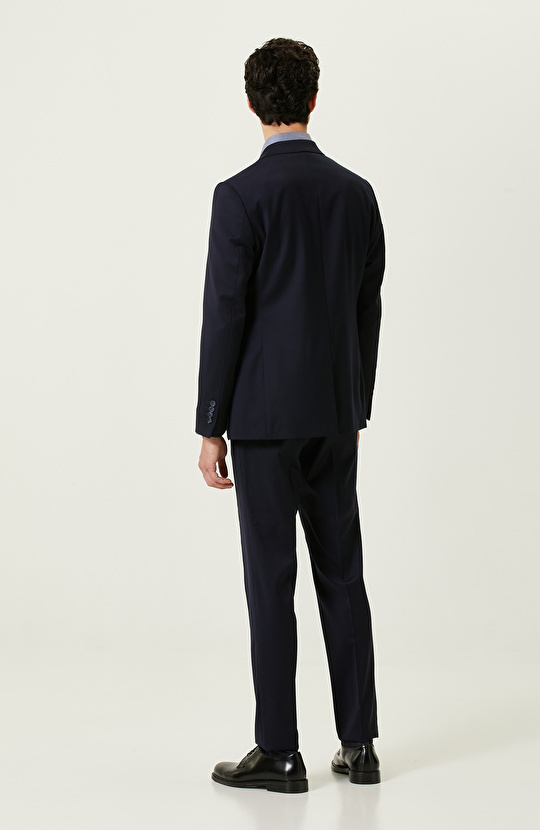 Loro Piana Kumaşıyla Üretilmiş Limited  Lacivert Yün Takım Elbise