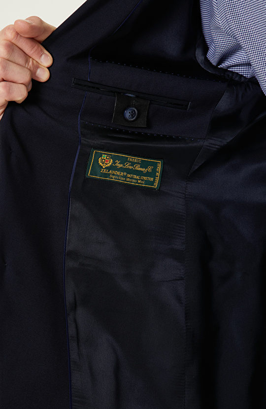 Loro Piana Kumaşıyla Üretilmiş Limited  Lacivert Yün Takım Elbise