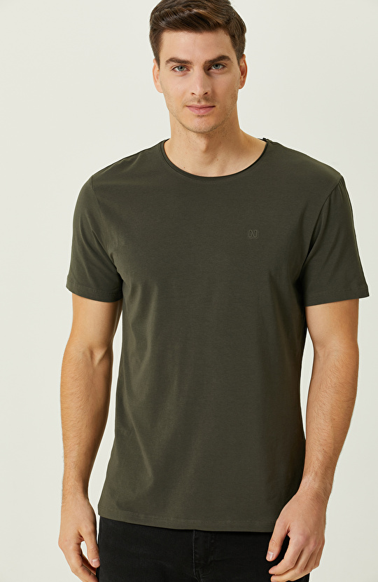 Haki Kısa Kollu T-shirt