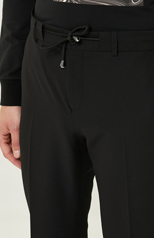 N-Tech Siyah Bağcıklı Pantolon