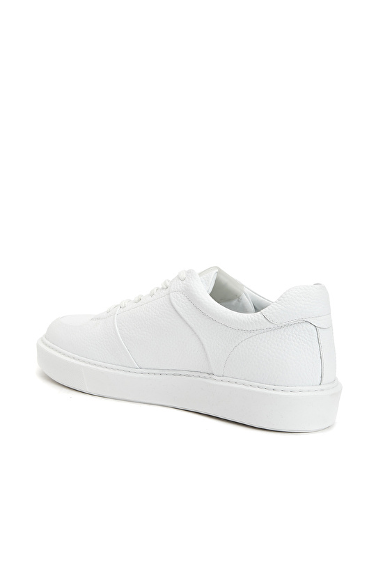 Beyaz Erkek Deri Sneaker