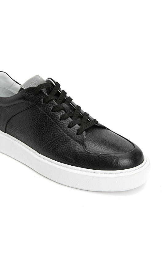 Siyah Erkek Deri Sneaker