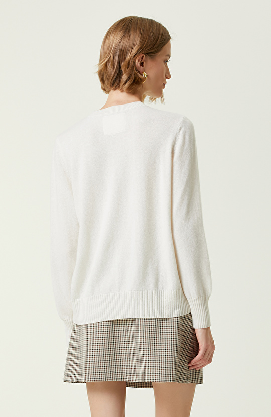 Limited Ekru Kaşmir Triko Kazak