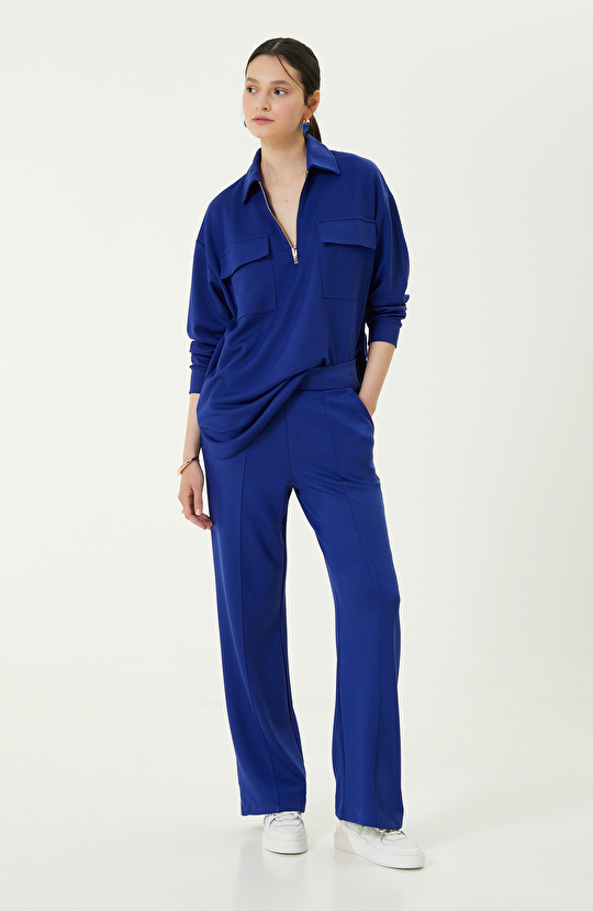 Lacivert Bol Paça Eşofman Altı