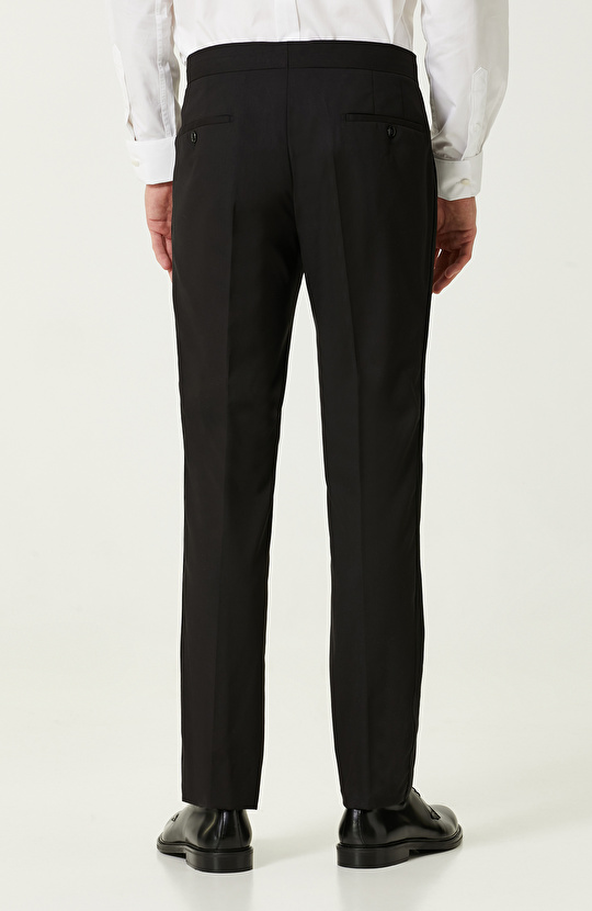 Siyah Yün  Smokin Pantolon