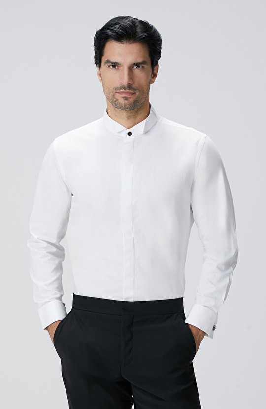 Beyaz Smokin Gömlek