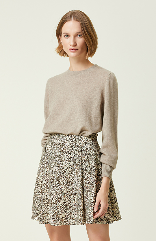 Limited Bej Melanj Kaşmir Kazak