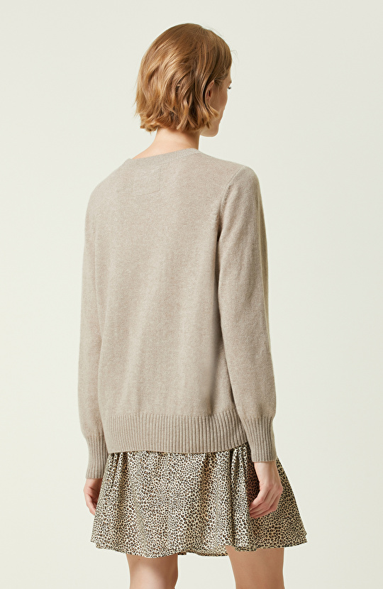 Limited Bej Melanj Kaşmir Kazak