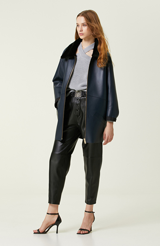 Gri Melanj Yün Kazak