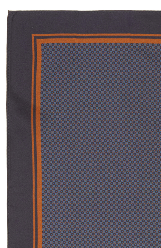 Lacivert İpek Poşet Mendil