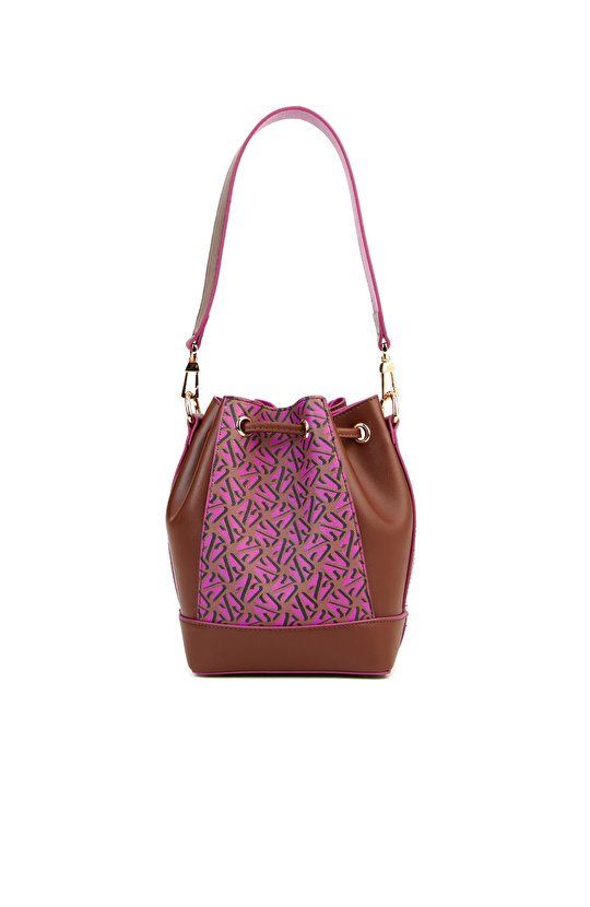Monogram Fuşya Kadın Postacı Çantası