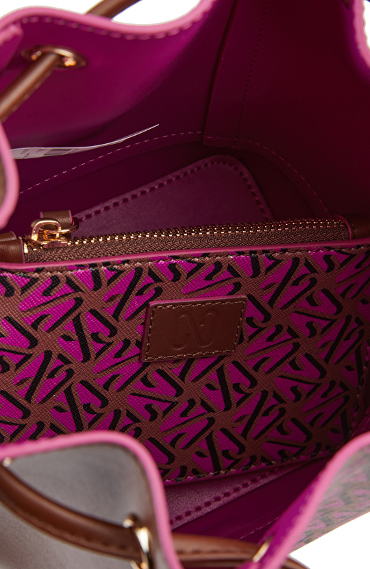 Monogram Fuşya Kadın Postacı Çantası
