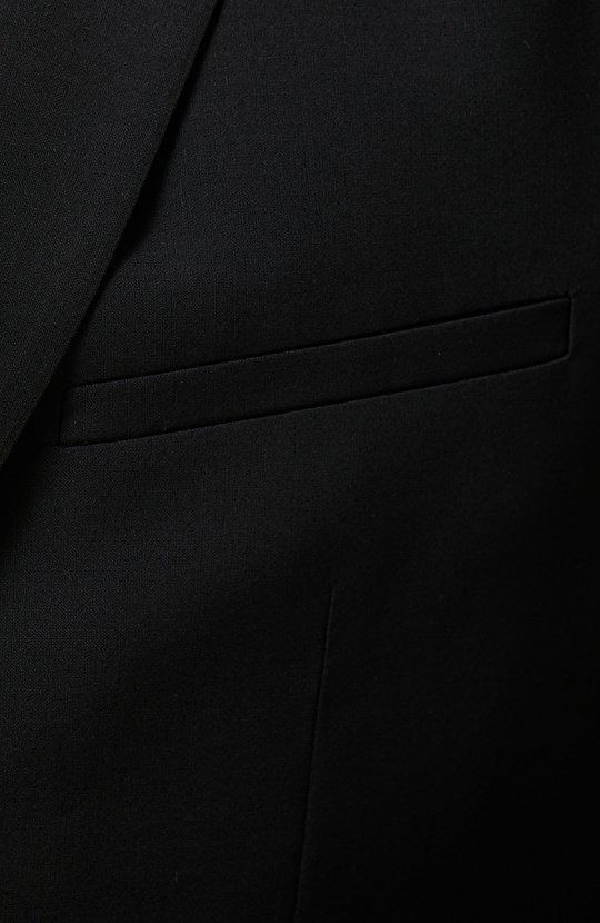 Siyah Yün Yelekli Takım Elbise