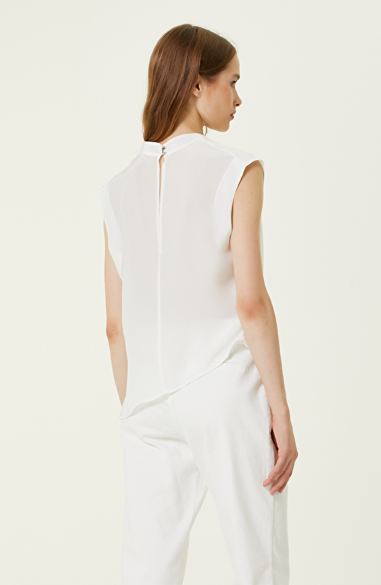 Limited Ekru İpek Bluz