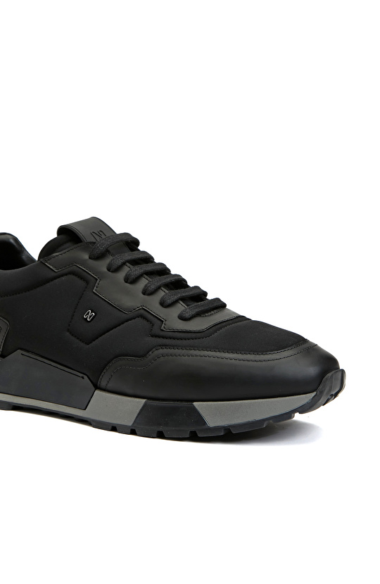 Siyah Erkek Deri Sneaker