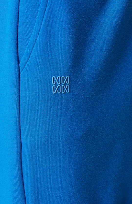 Saks Mavisi Duble Paça Mini Şort