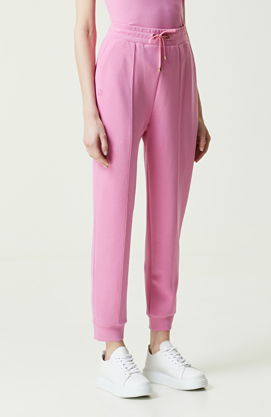 Pembe Lastik Paça Eşofman