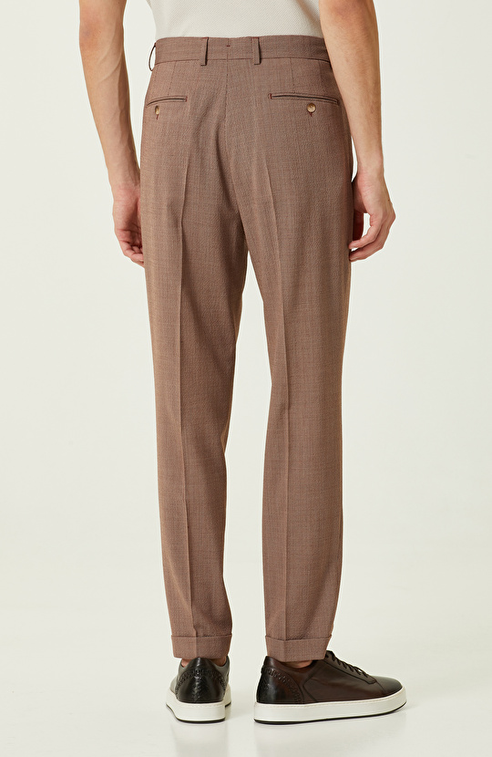 Turuncu Desenli Pantolon