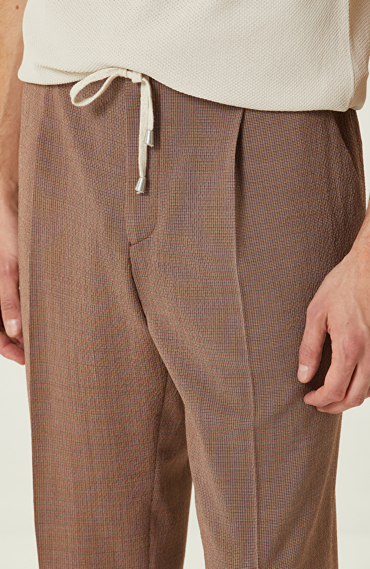 Turuncu Desenli Pantolon