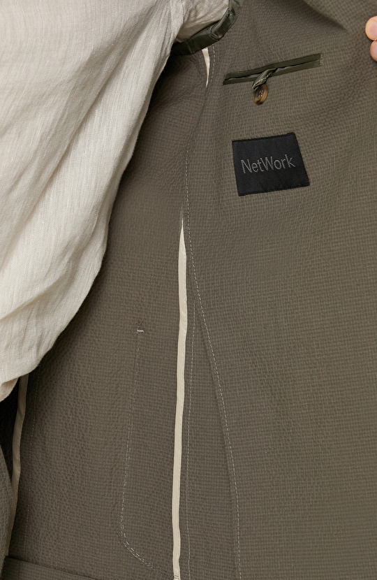 Mono Yaka Haki Takım Elbise