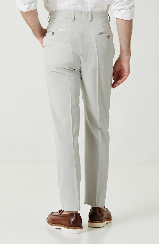 Taş Rengi Düz Paça Pantolon