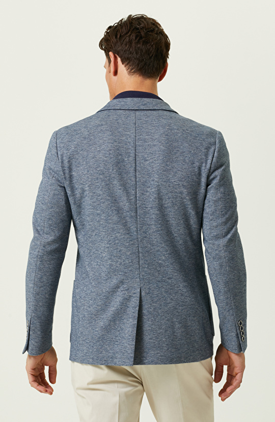 Mavi Örme Blazer Ceket