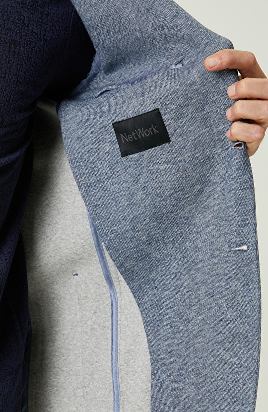 Mavi Örme Blazer Ceket