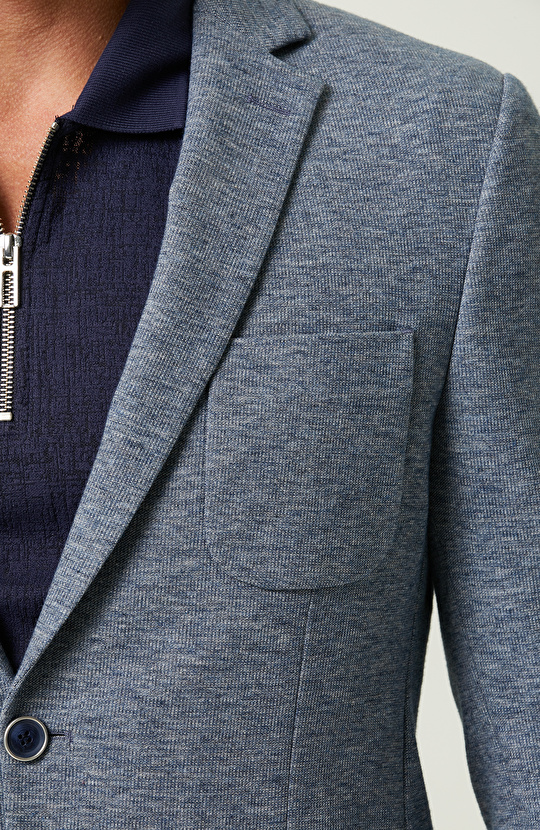 Mavi Örme Blazer Ceket