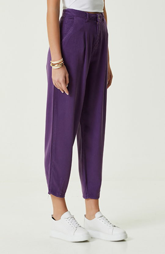 Mor Dar Paça Casual Pantolon