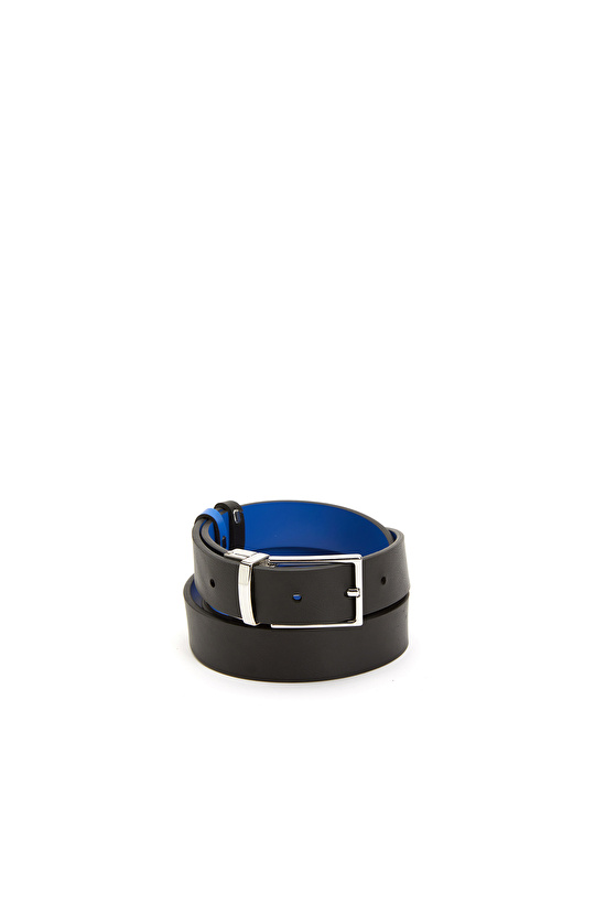 Siyah Mavi Erkek Deri Kemer