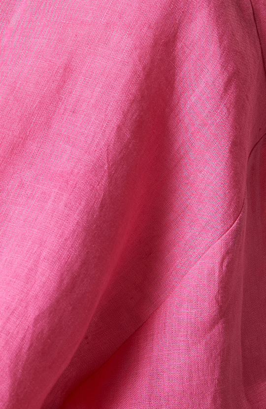 Fuşya Keten Gömlek