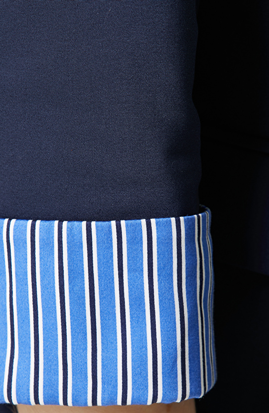 Lacivert Truvakar Kol Ceket