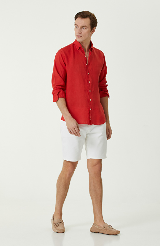 Mercan Keten Gömlek