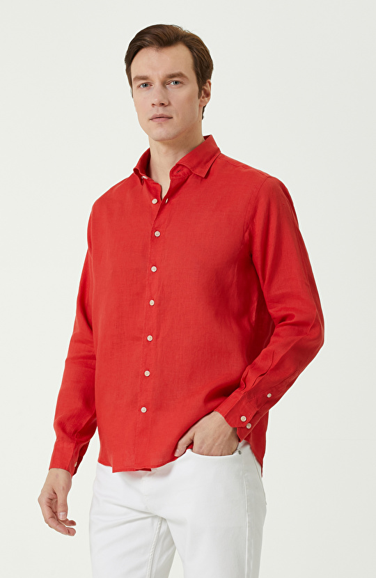 Mercan Keten Gömlek