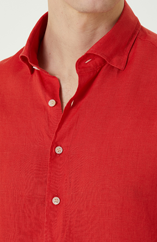 Mercan Keten Gömlek