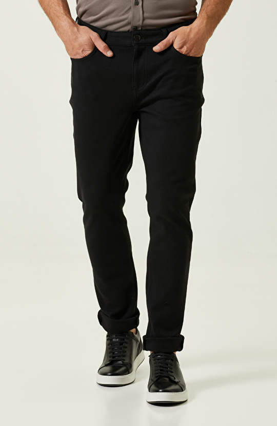 N-Tech Siyah Yan Cepli  Casual Pantolon
