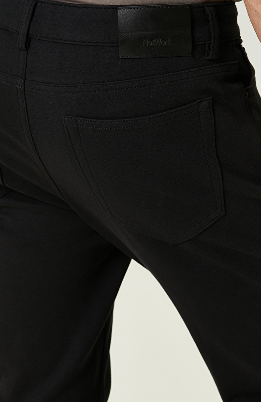 N-Tech Siyah Yan Cepli  Casual Pantolon