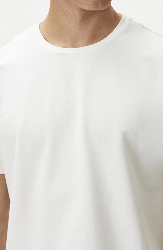 N-Tech Kırık Beyaz Basic T-shirt