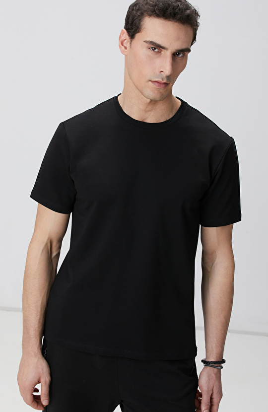 N-Tech Siyah Basic T-shirt
