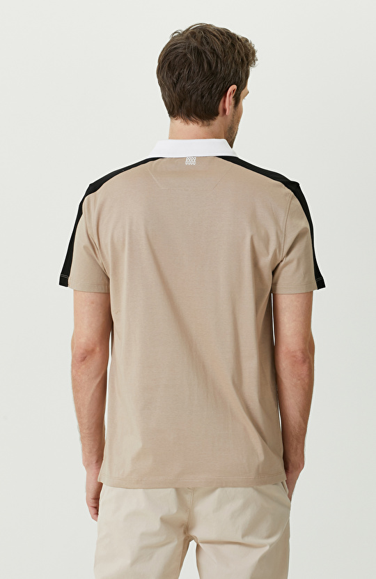 Vizon Polo Yaka Fermuarlı T-Shirt