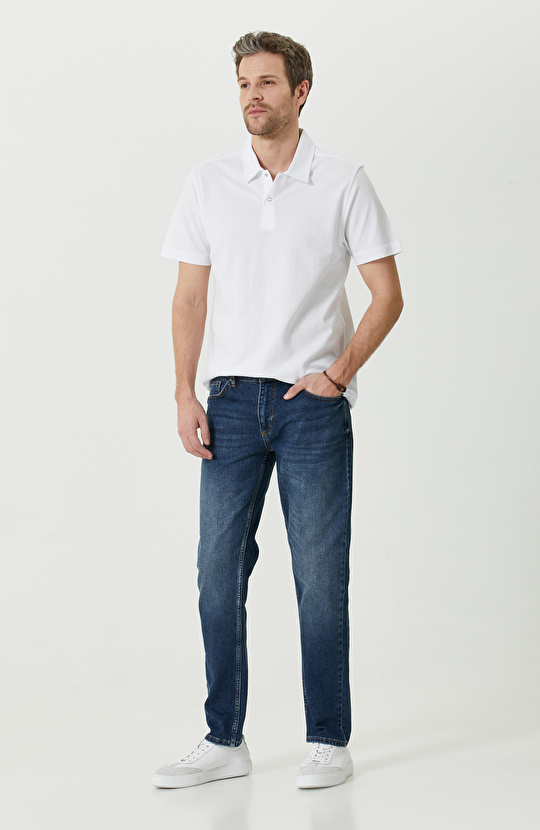 Ekru Polo Yaka T-Shirt