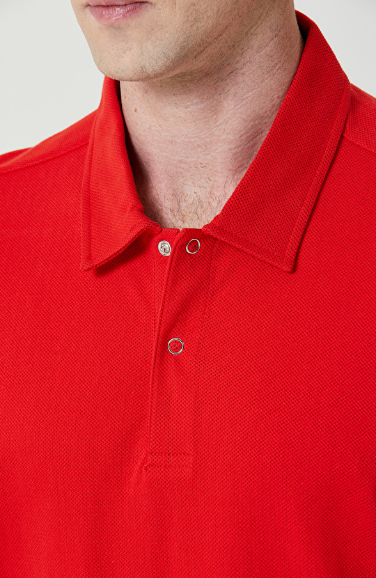 Kırmızı Polo Yaka Tshirt