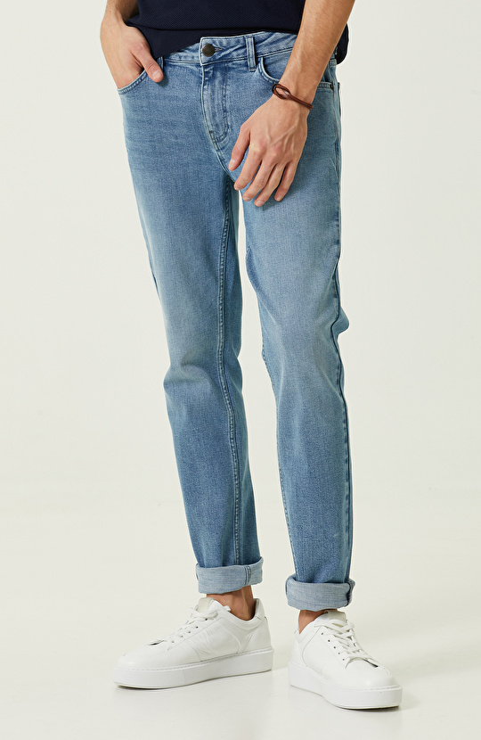 Açık Mavi Denim Pantolon