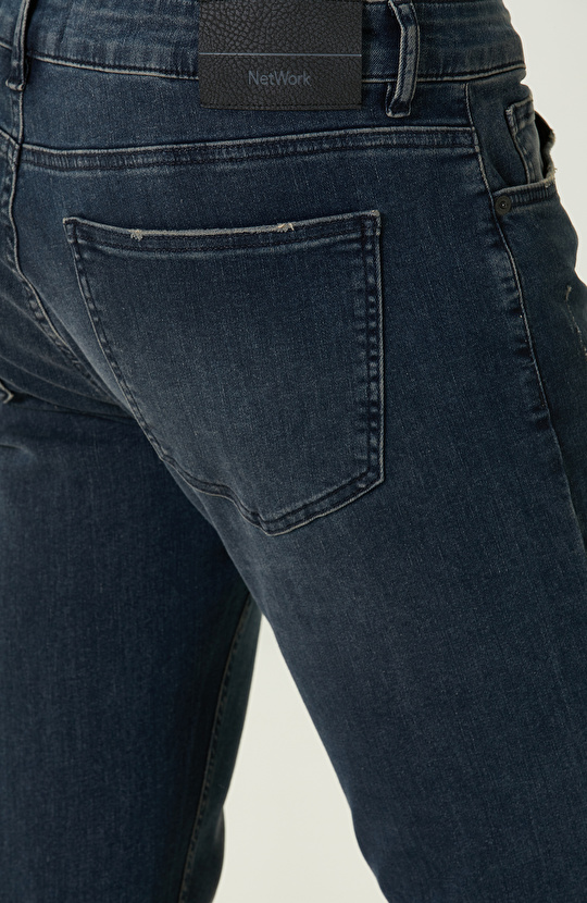 Lacivert 5 Cep Denim Pantolon