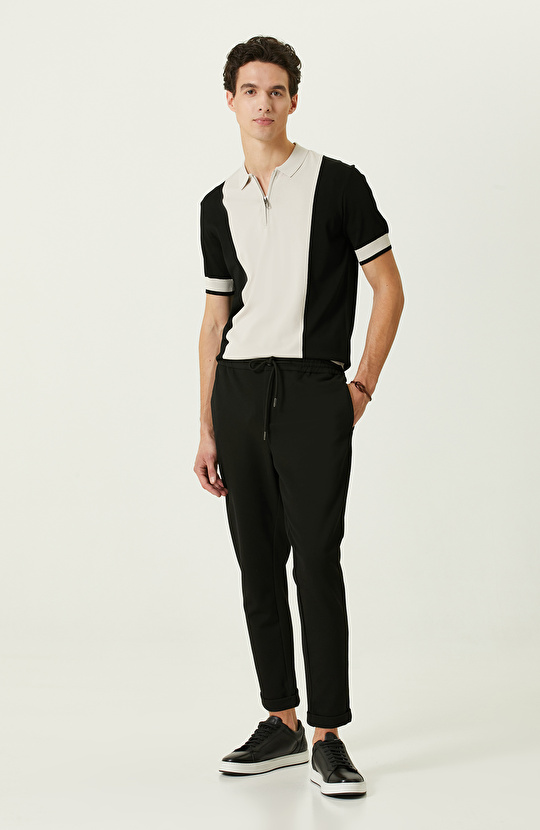 Siyah Duble Paça Eşofman