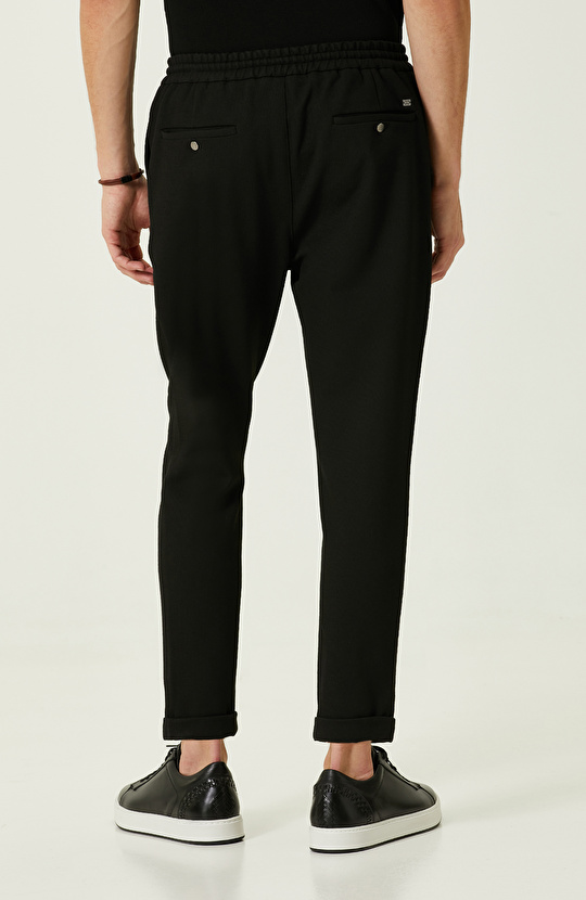 Siyah Duble Paça Eşofman