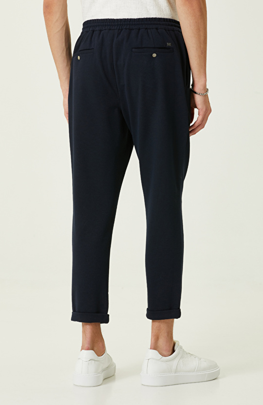 Lacivert Duble Paça Eşofman