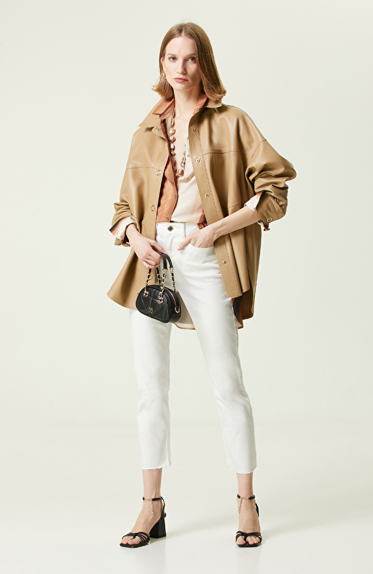 Kahverengi Uzun Kollu Gömlek