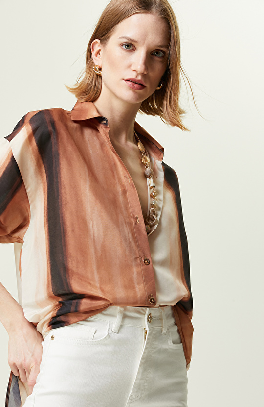 Kahverengi Uzun Kollu Gömlek