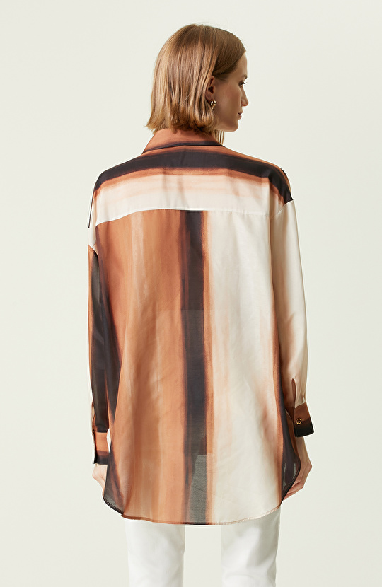 Kahverengi Uzun Kollu Gömlek